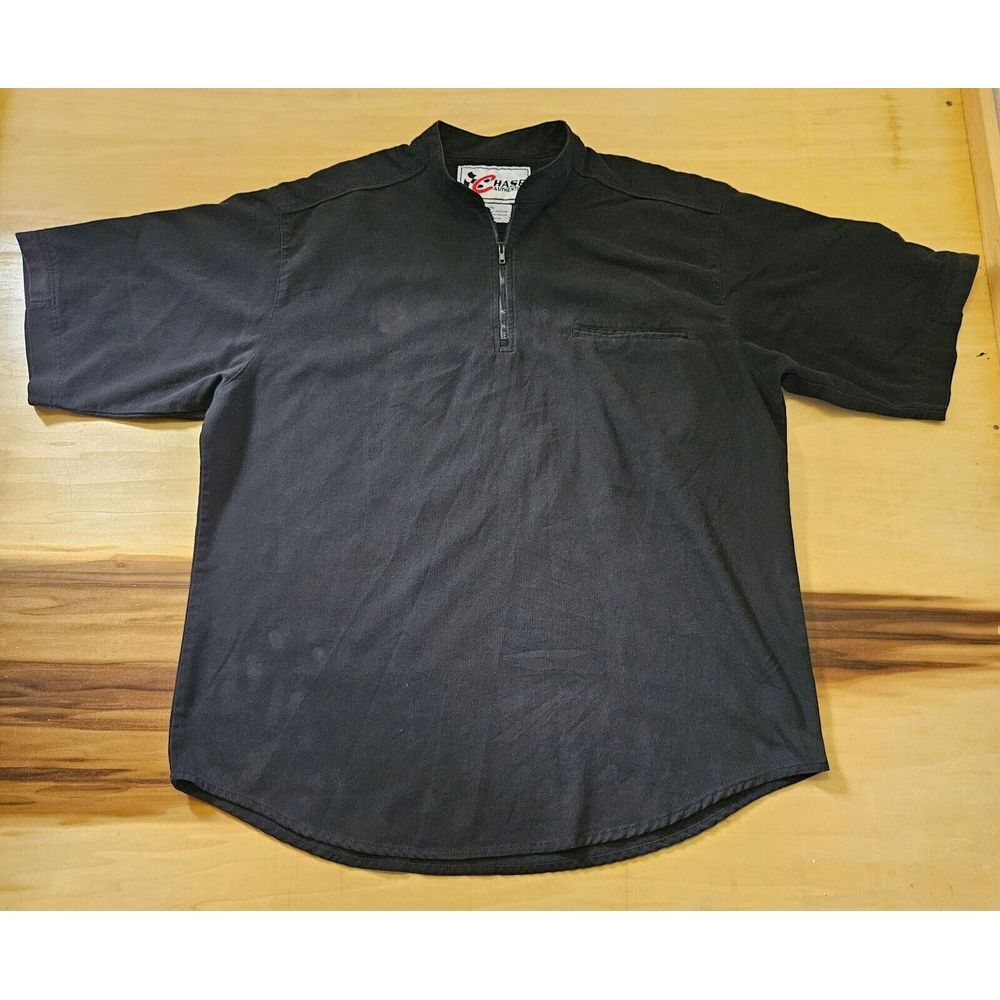 Chase Authentics Race Team Nascar 1/4 Zip Short Sleeves Men's Shirt XL